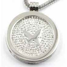 latest Design 316L Stainless Steel Locket Pendant with Coin Inside